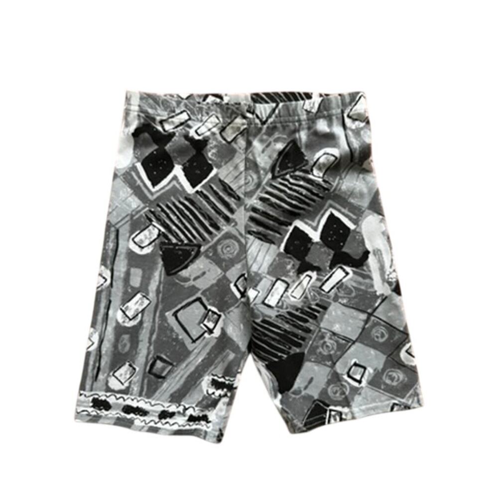 Vintage 80s 90s Tight End San Francisco Geometric Bike Shorts Cotton M